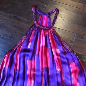 Jordi LaBanda silk halter dress